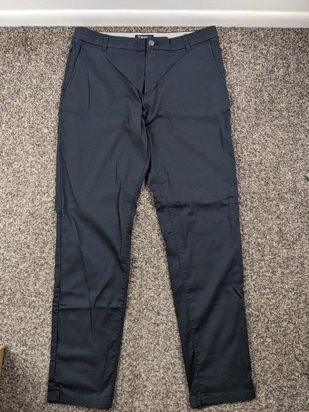 Birddogs Pants Chino Nylon Cotton Stretch Unlined Charcoal Gray 34x31
